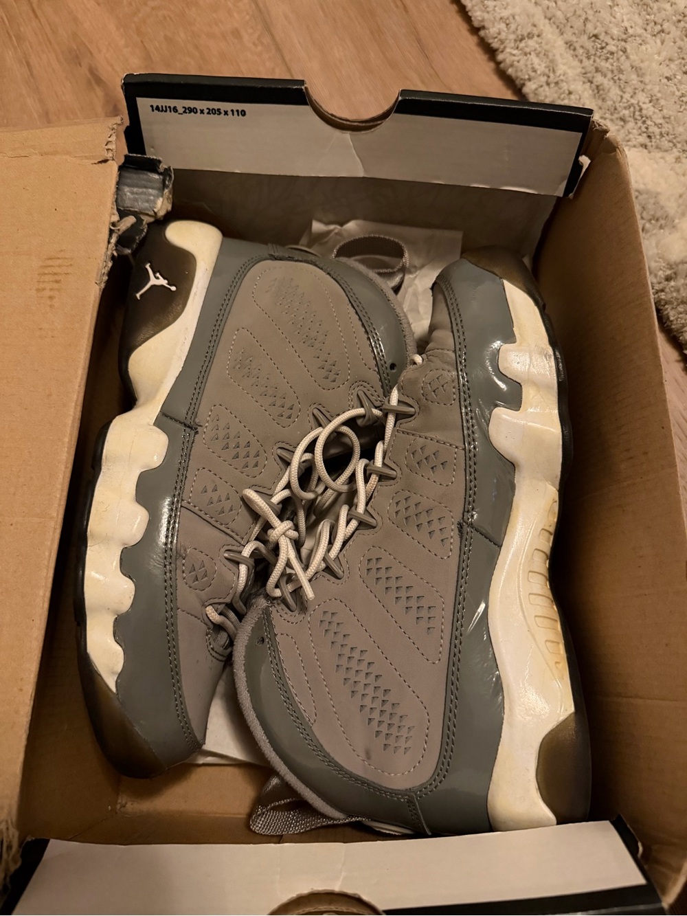 Jordan Men’s Low-Top Sneakers in Grey and White